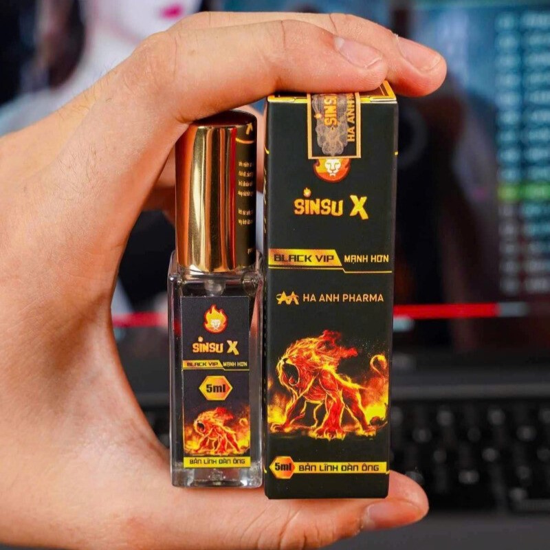 Sìn Sú X Black VIP 5ml Dạng Xịt – Kéo Dài Quan Hệ Tức Thì